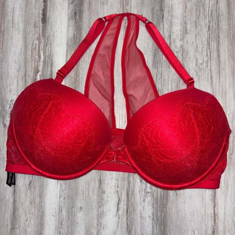 Victoria's Secret Very Sexy Push-Up Bra Red Lace 34D
